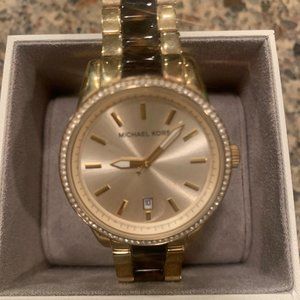 Michael Kors Watch-Tortoise and Gold